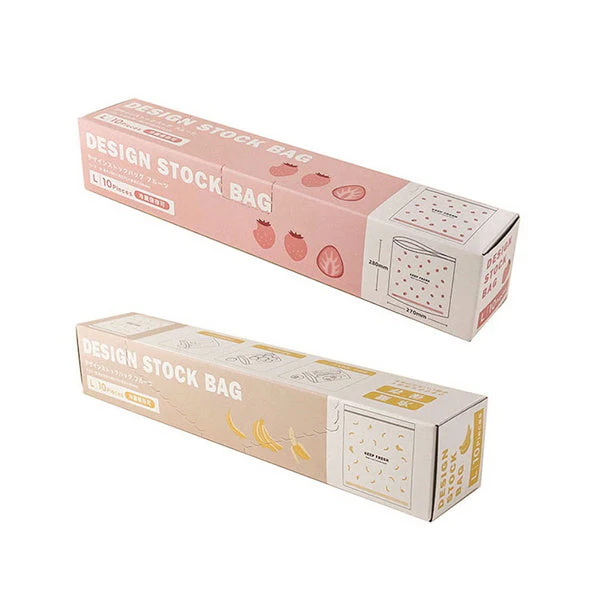 ジップバッグ ストックバッグ 食品保存バッグ デザインストックバッグ L 10P フルーツ 339928