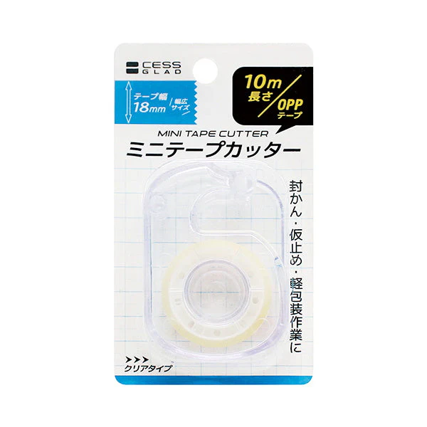 セロハンテープ カッター付 ミニテープカッター 18mm幅　352720