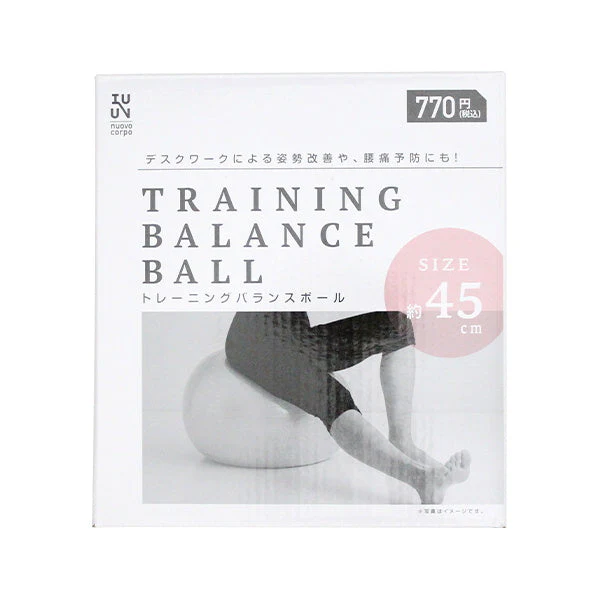 トレーニングバランスボール ピンク 直径45cm 019639