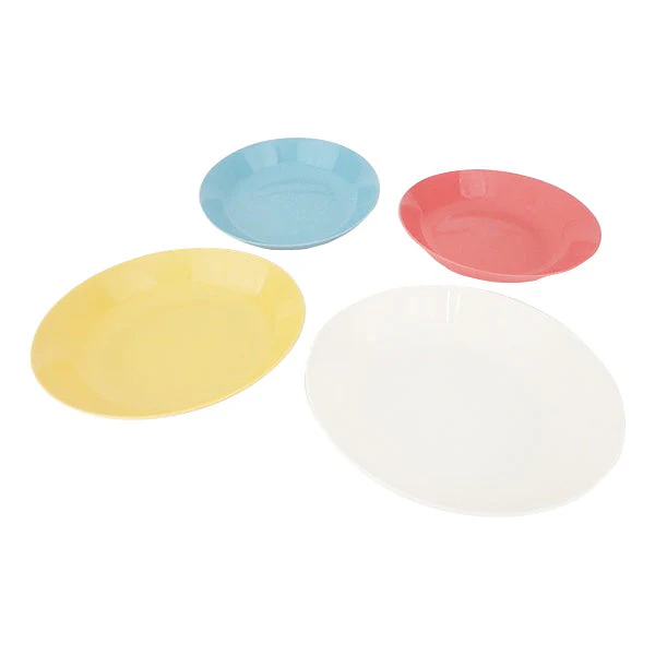 アウトドア食器 プラスチック製皿 VERANPA プレート 4枚入　341911
