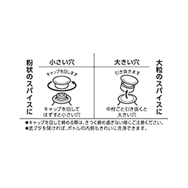 スパイスボトル おしゃれ 調味料入れ 調味料ボトル 2WAY スパイスボトル 70ml　333939 - Image 4