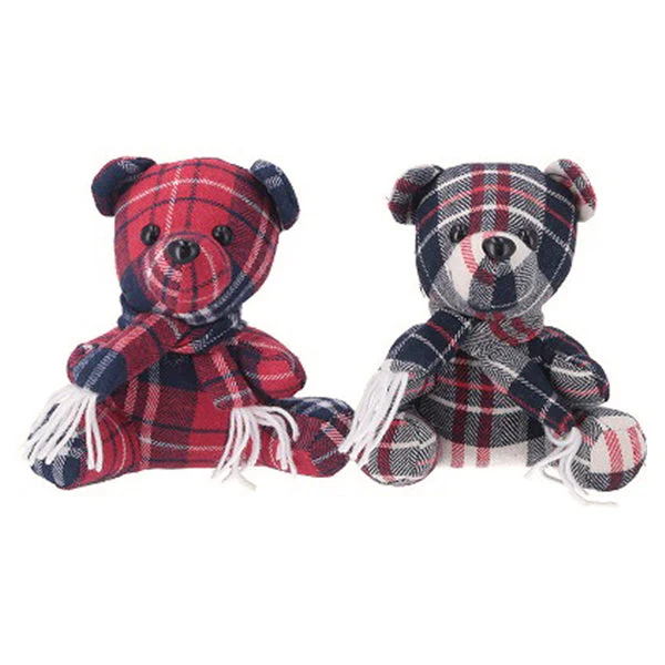 【OUTLET】ぬいぐるみ くま 15cm チェック　323115