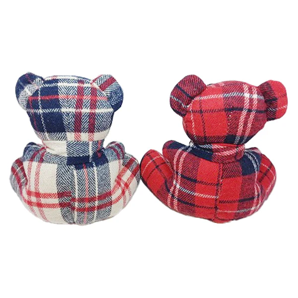 【OUTLET】ぬいぐるみ くま 15cm チェック　323115 - Image 2
