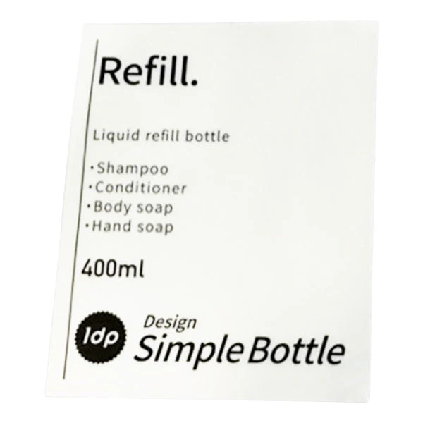【OUTLET】シャンプー コンディショナー1dpポンプボトル 詰め替え容器 400ml 丸グリーン　344043 - Image 3