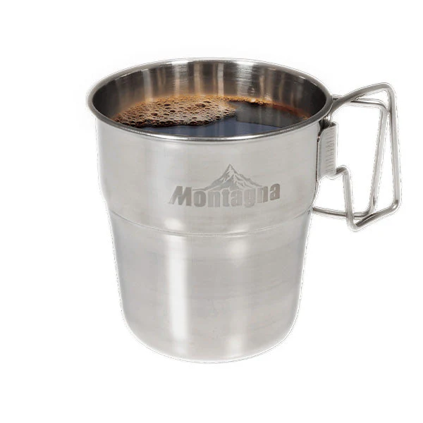 マグカップ コップ カラビナ付 ステンレス スタッキングマグ スタッキングカップ 250ml 2つセット Montagna モンターナ HAC3024 329731 - Image 3