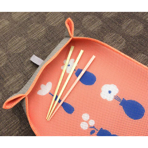 【在庫限り】水切りマット 水切りシート 北欧 花柄 スリム キッチン 食器乾燥 吸水マット 吸水シート ドライマット 吊り下げ可 36×26cm 353621 - Image 6