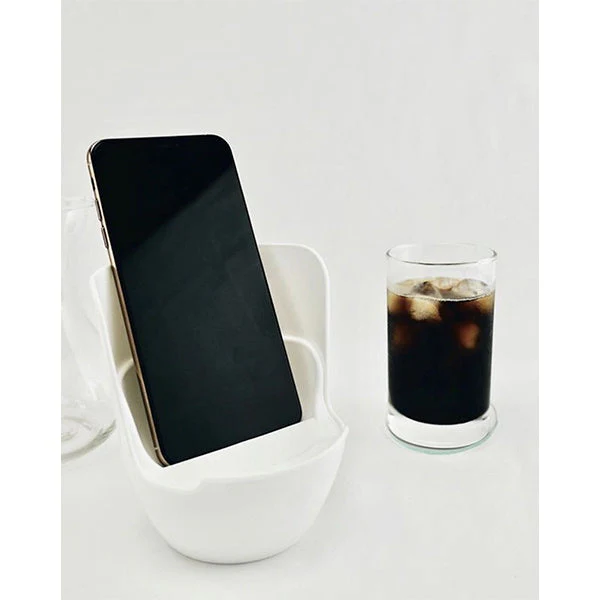 スマホスタンド 卓上 携帯ホルダー ホワイト 051074 - Image 6