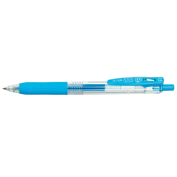 ボールペン ZEBRA ゼブラジェルボールペン SARASACLIP サラサクリップ 0.5 ライトブルー 1本入 P-JJ15-LB 045786 - Image 2