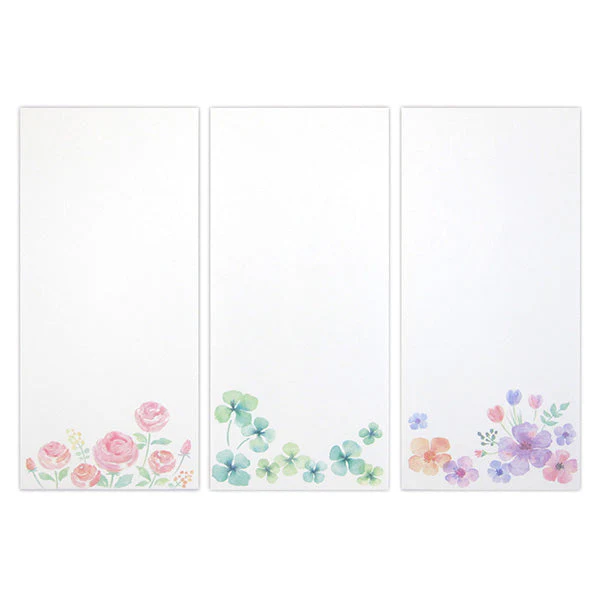 伊予和紙封筒 長形4号 花のいろどり 8枚 341128 - Image 2