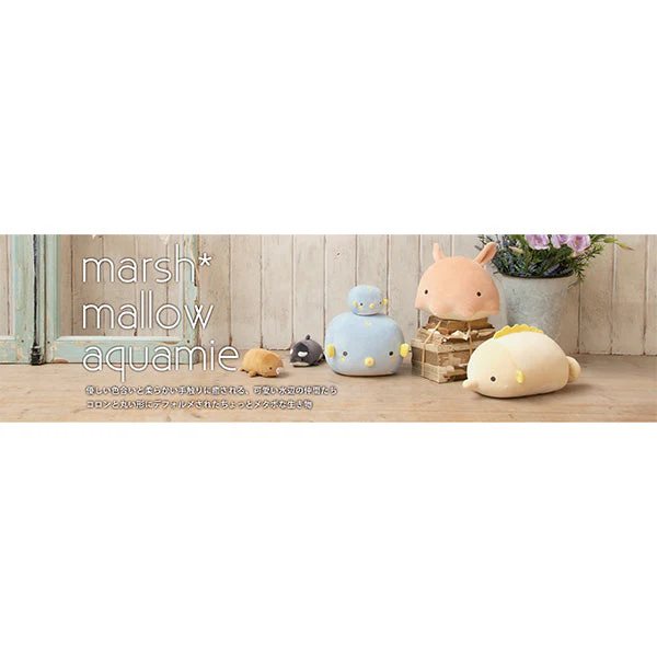 【OUTLET】ぬいぐるみ ミニマスコット りぶはあと マシュマロアクアミエマスコットセイウチ 約H8×W9×D11cm　217702 - Image 4