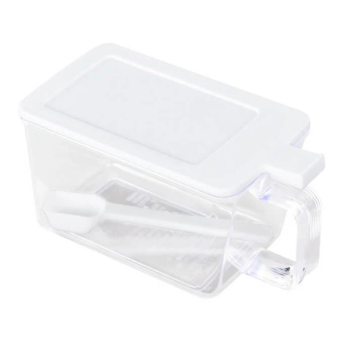【在庫限り】調味料入れ スマートポット スプーン付 ホワイト 620ml　347020 - Image 2
