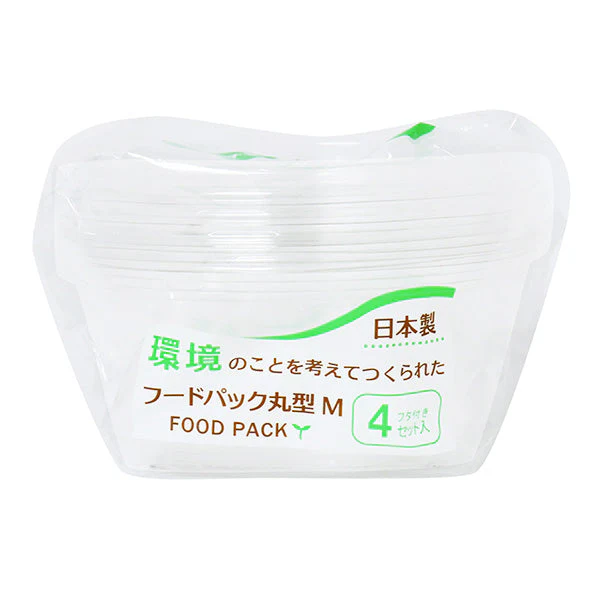 フードケース フードパック 丸型バイオマス10% 200ml M 4セット 347035