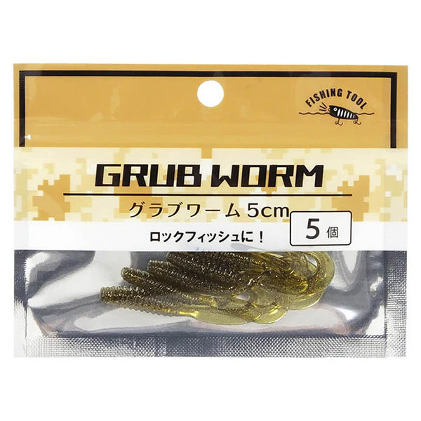 釣具 トラップ ミニグラブワーム5cm 5個　355922 - Image 2