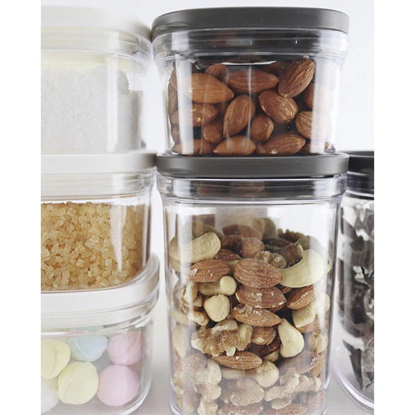 キャニスター 食品保存容器 フードストッカー ストック容器 ドライフードキャニスター 520ml ホワイト 038236 - Image 3