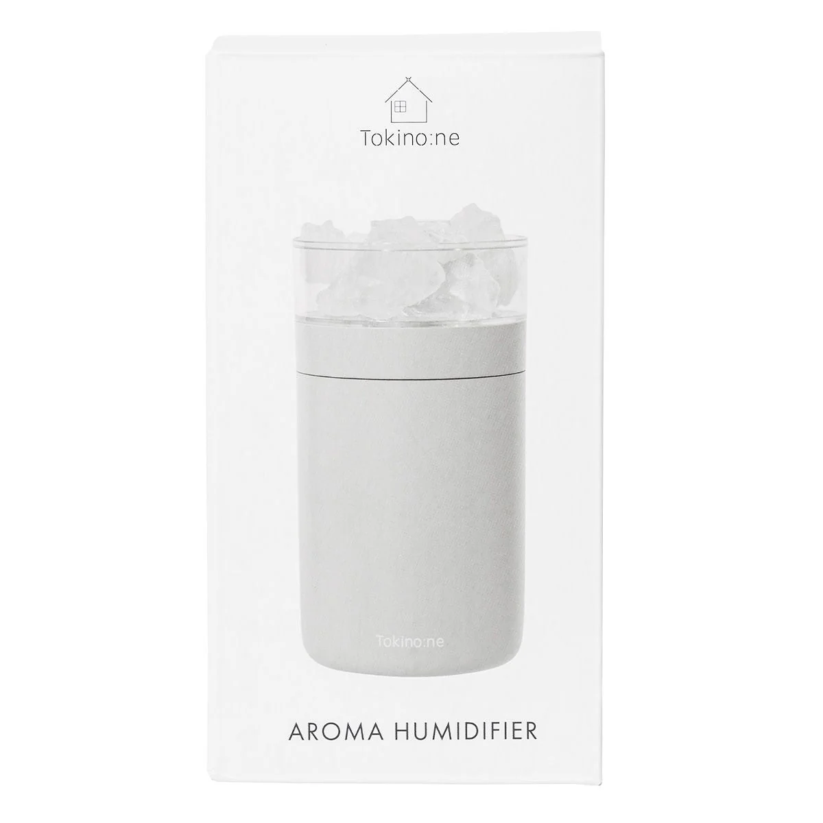 アロマストーン加湿器 芳香器 Tokinone PB.アロマ加湿器 グレー 7×7×14cm 058577 - Image 2