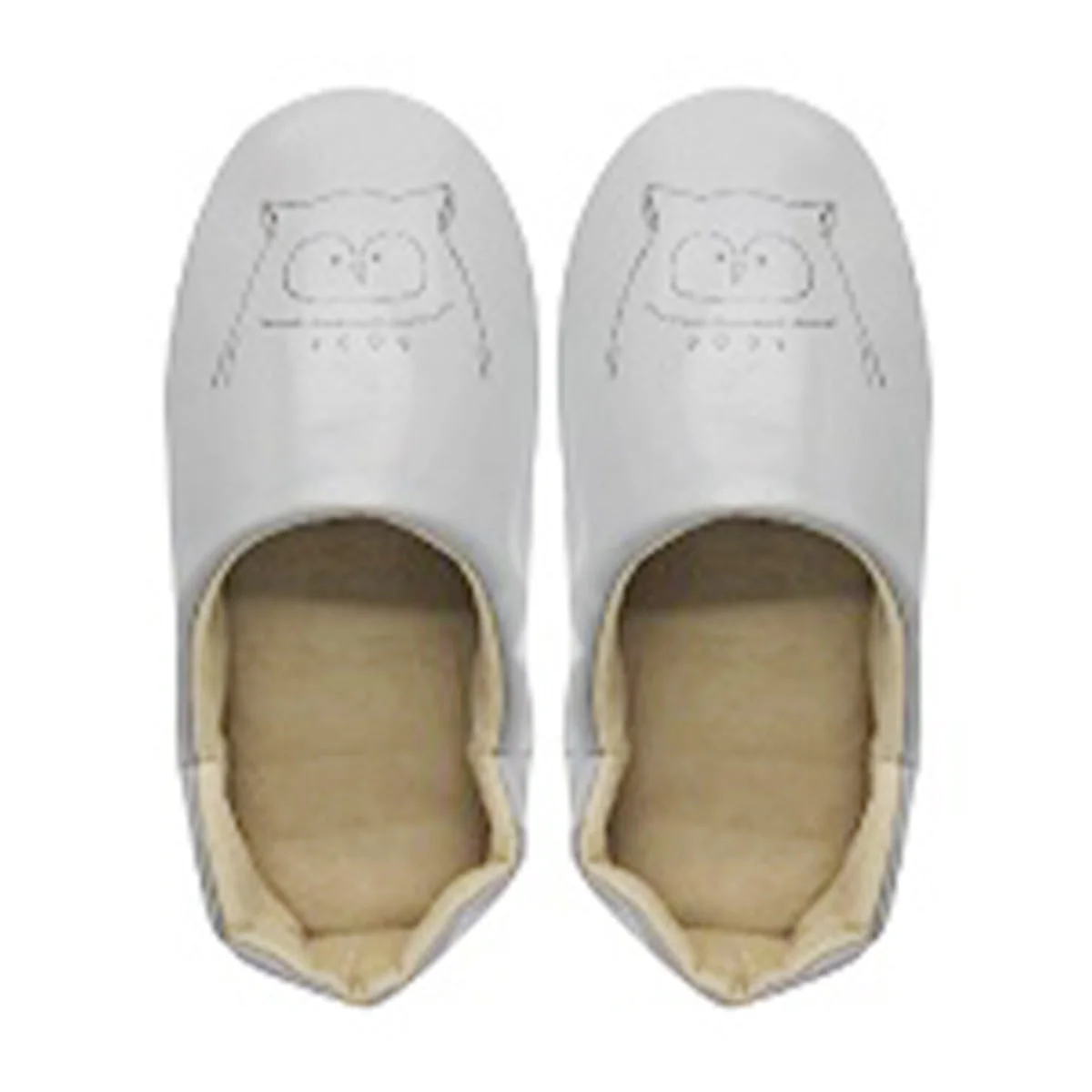 【OUTLET】バブーシュ スリッパ ルームシューズ モロッコ風 モロッカンスリッパ RK1495/09 ホワイト 24.5cm 351674