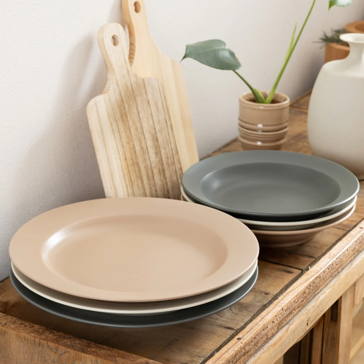 【OUTLET】大皿 プレート Tokinone PB. リムプレート 8.0皿 アイボリー 26.5cm 049226 - Image 3