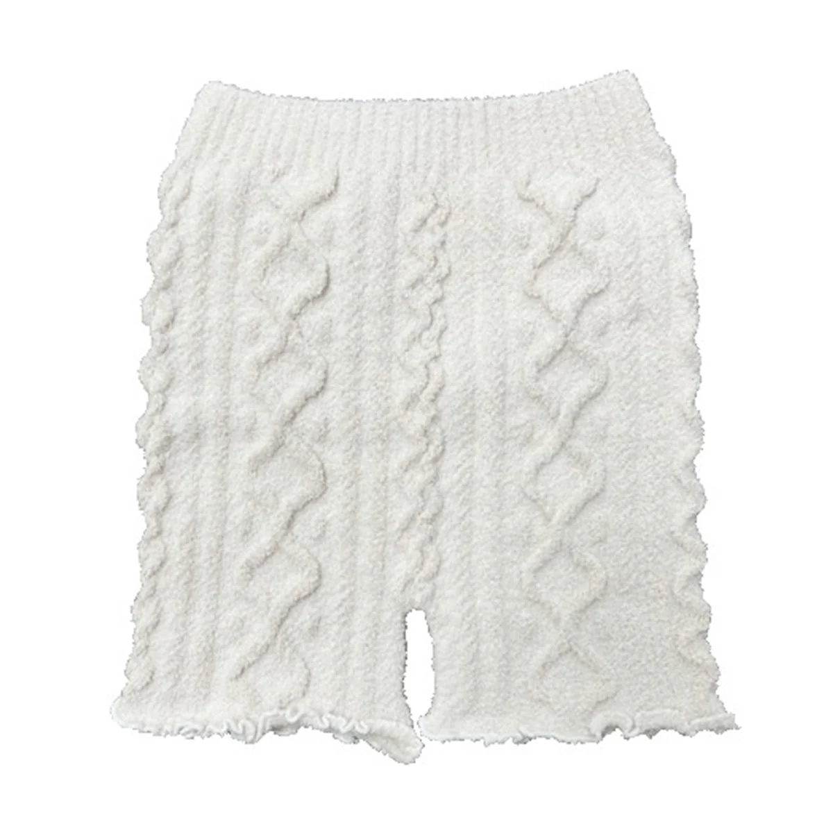 【OUTLET】ルームウェア モコモコレギンス レディース ソフトモールパンツ/MLP024 アイボリー M〜L 355103