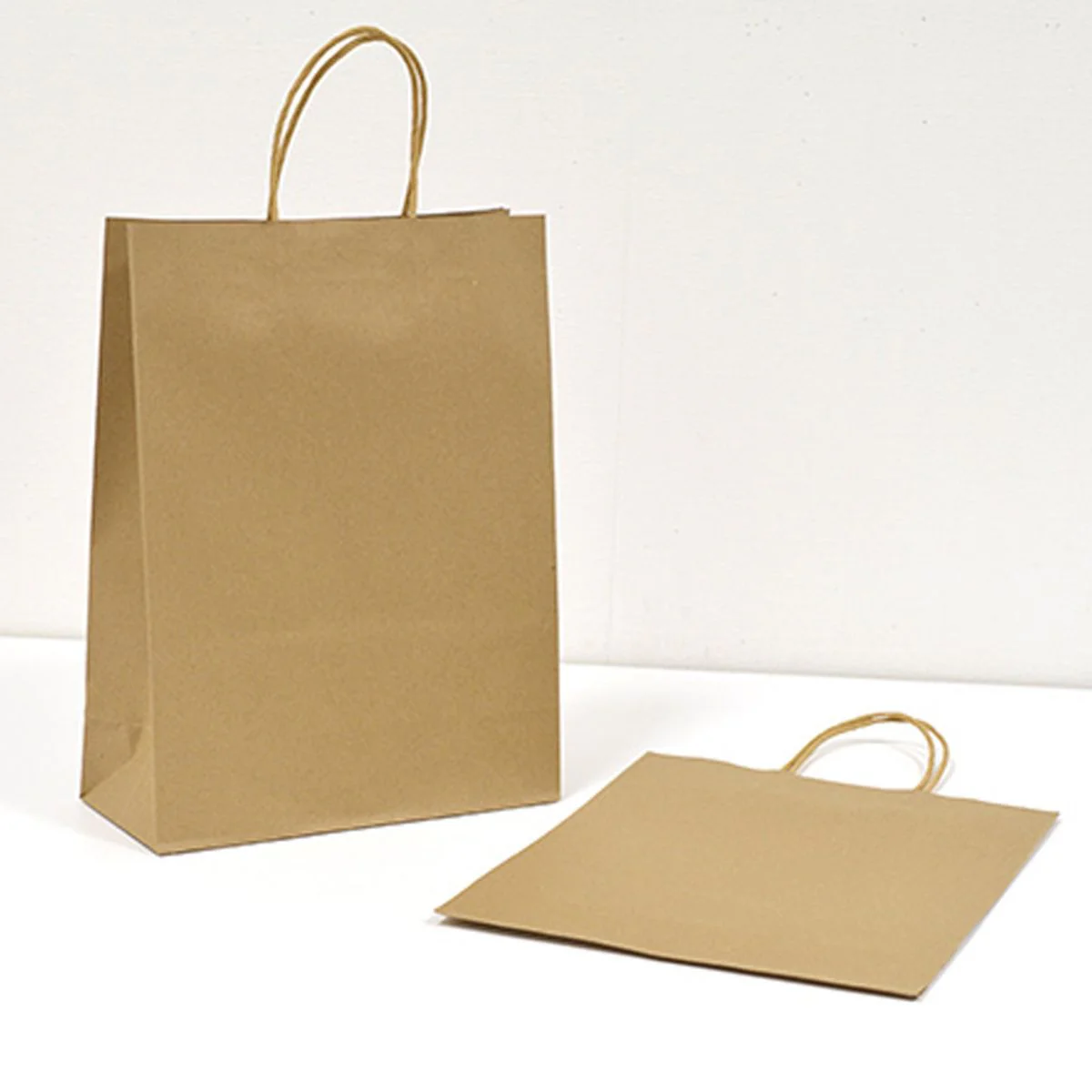 【OUTLET】紙袋 ギフトバッグ プレゼント用バッグ PB.ペーパーバッグ M 2P クラフト無地 023063 - Image 2