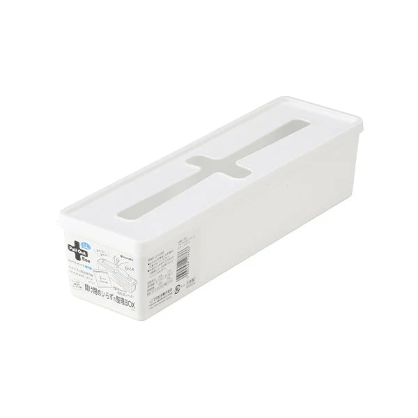 収納ケース 収納ボックス 小物入れ プルアウトボックス LL ホワイト 縦8.6×横29.5×高さ7.1cm 025449