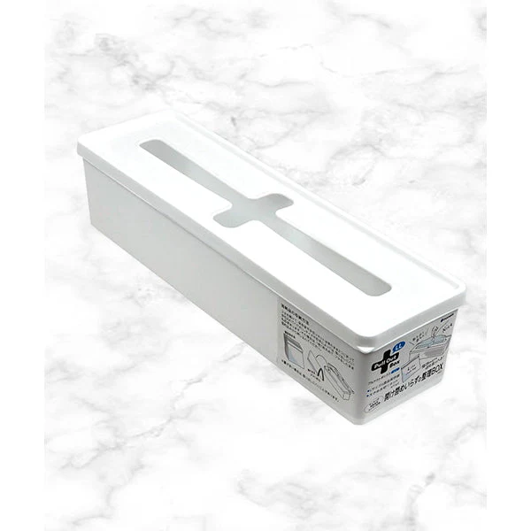 収納ケース 収納ボックス 小物入れ プルアウトボックス LL ホワイト 縦8.6×横29.5×高さ7.1cm 025449 - Image 3