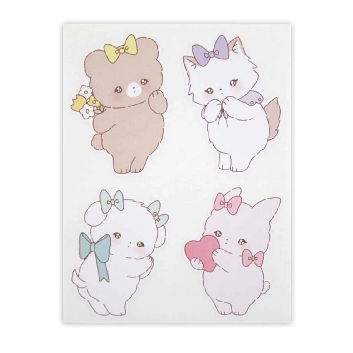 ダイカットシール すき色アニマルズ B 24片 350050 - Image 2