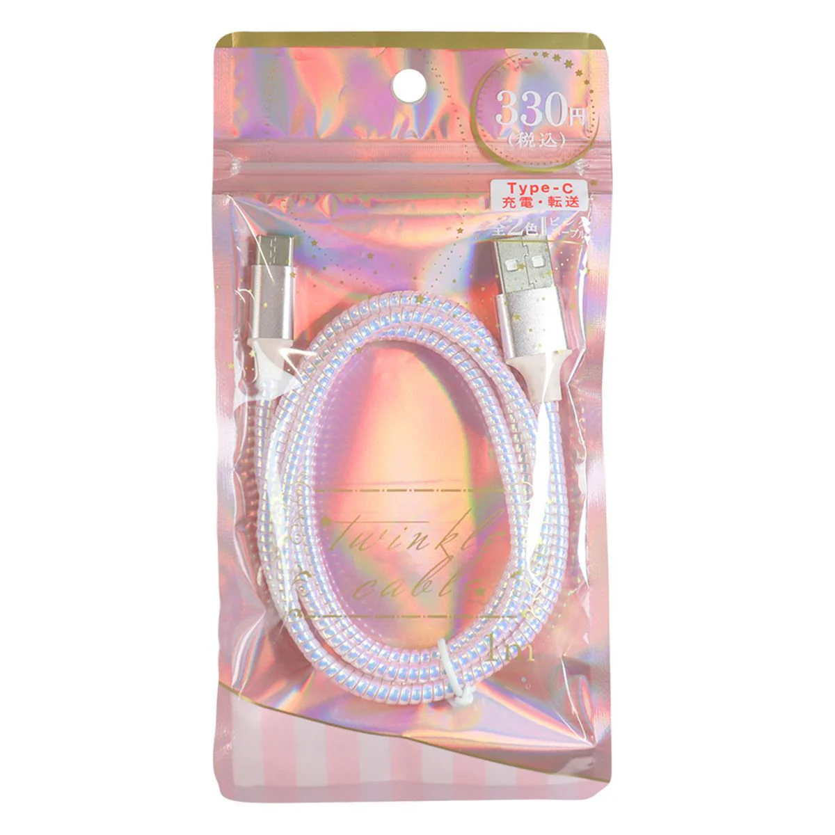 USBケーブル 充電ケーブルヘアゴム Type-C1m 358370 - Image 3