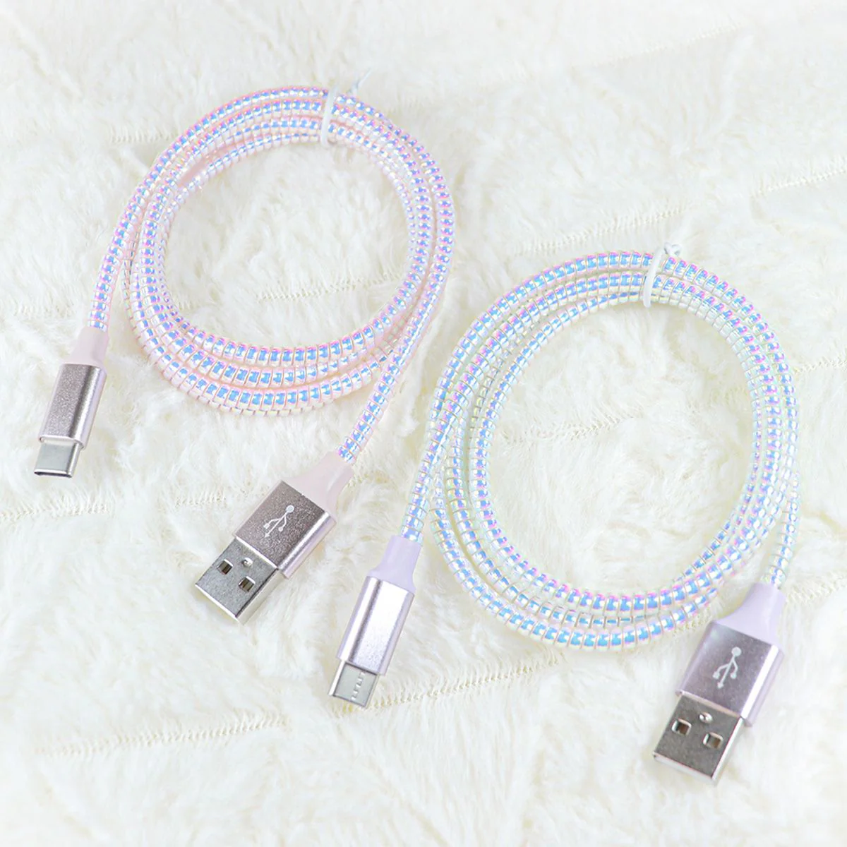 USBケーブル 充電ケーブルヘアゴム Type-C1m 358370 - Image 4
