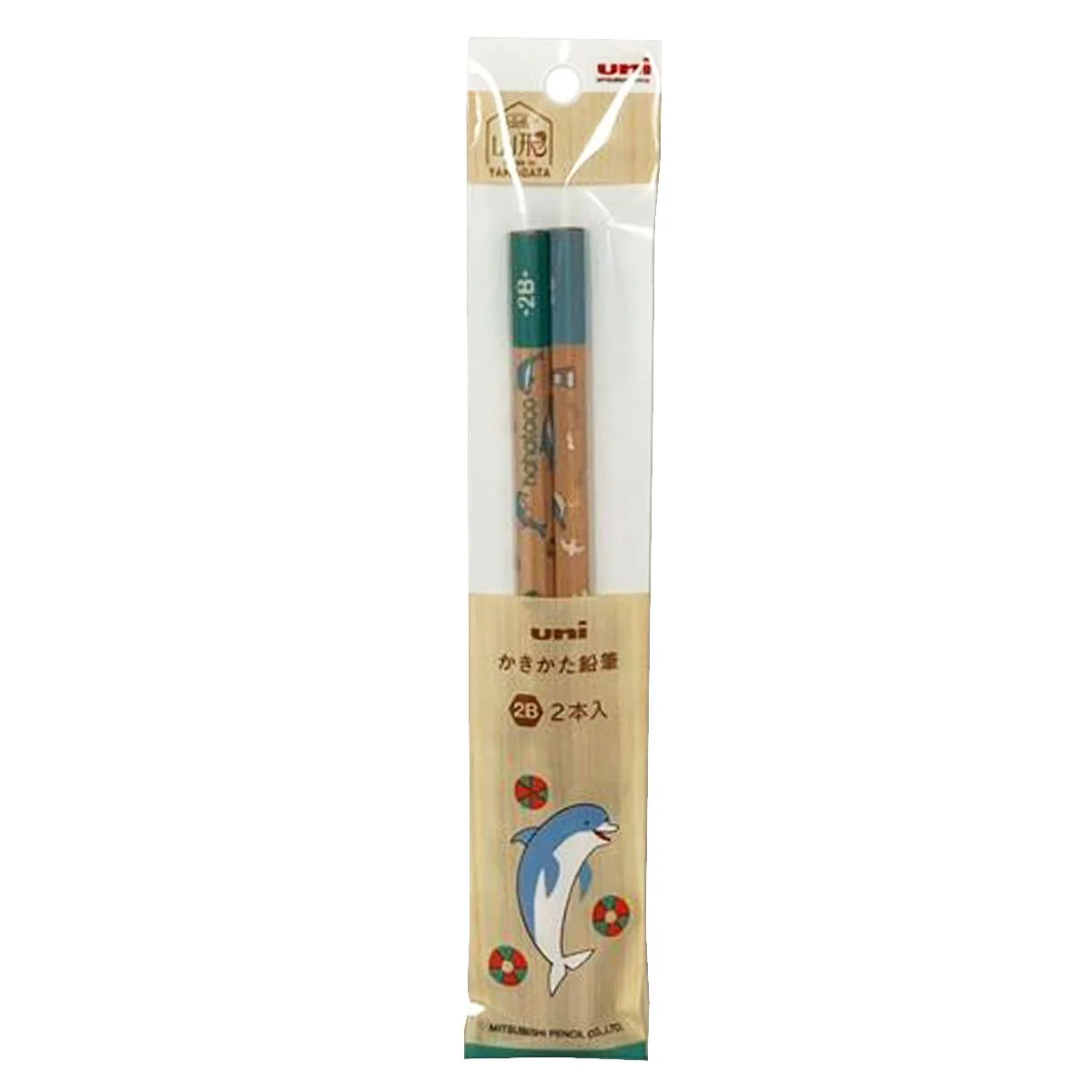 【OUTLET】ハハトコかきかた鉛筆2本組 イルカ 352819