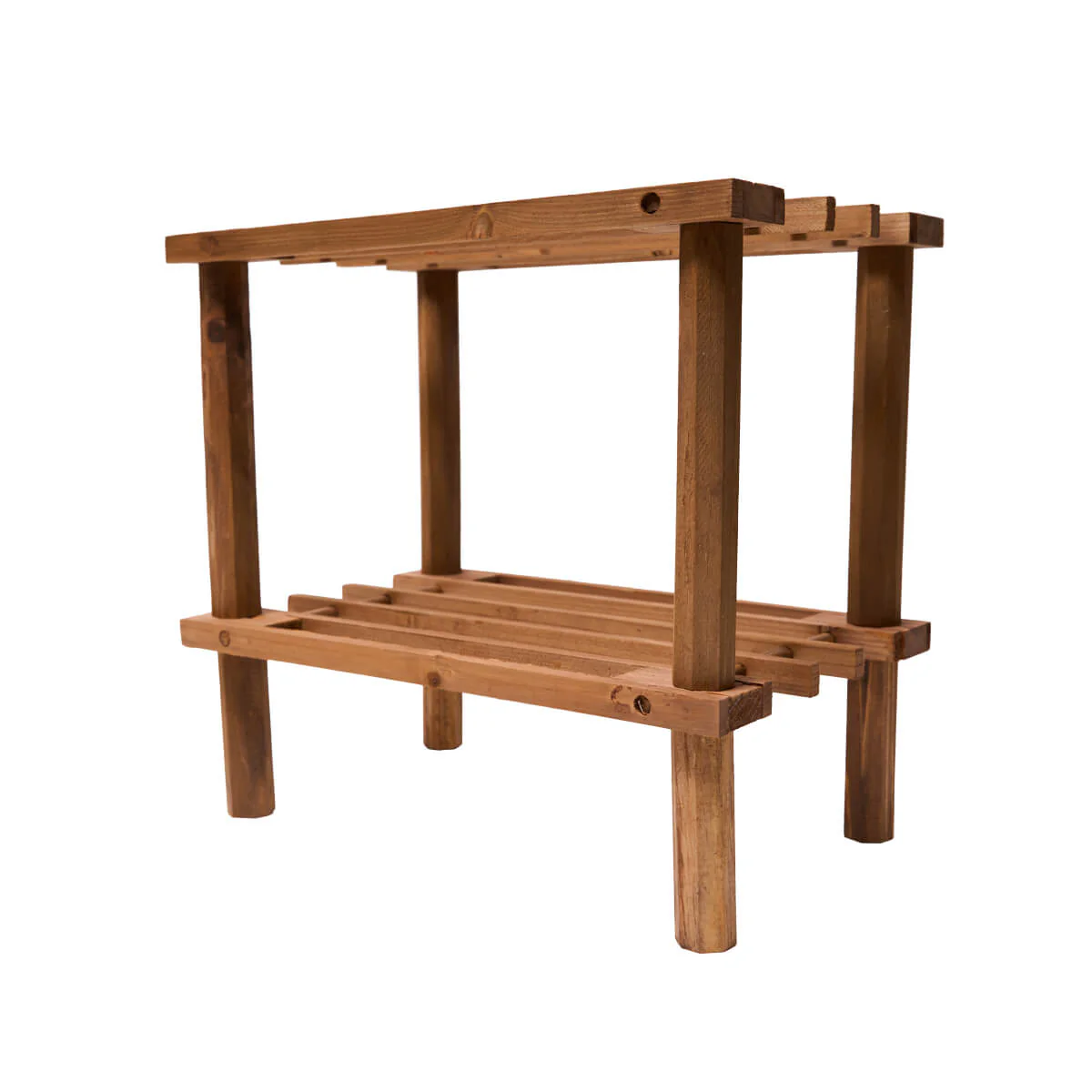 ラック 棚 木製 2段 diy 収納棚 おしゃれ 北欧 マルチフリーラック ハーフサイズ 31.5×19.5×29.5cm ブラウン 320317 - Image 5