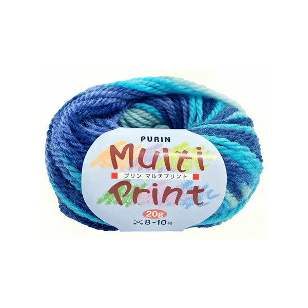 マルチプリント 並太 20g 21コバルトブルー　061461