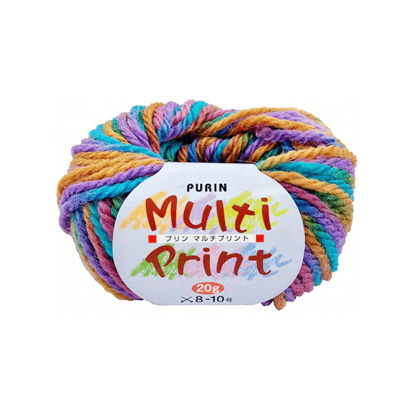 マルチプリント 並太 20g 22レインボー　061462