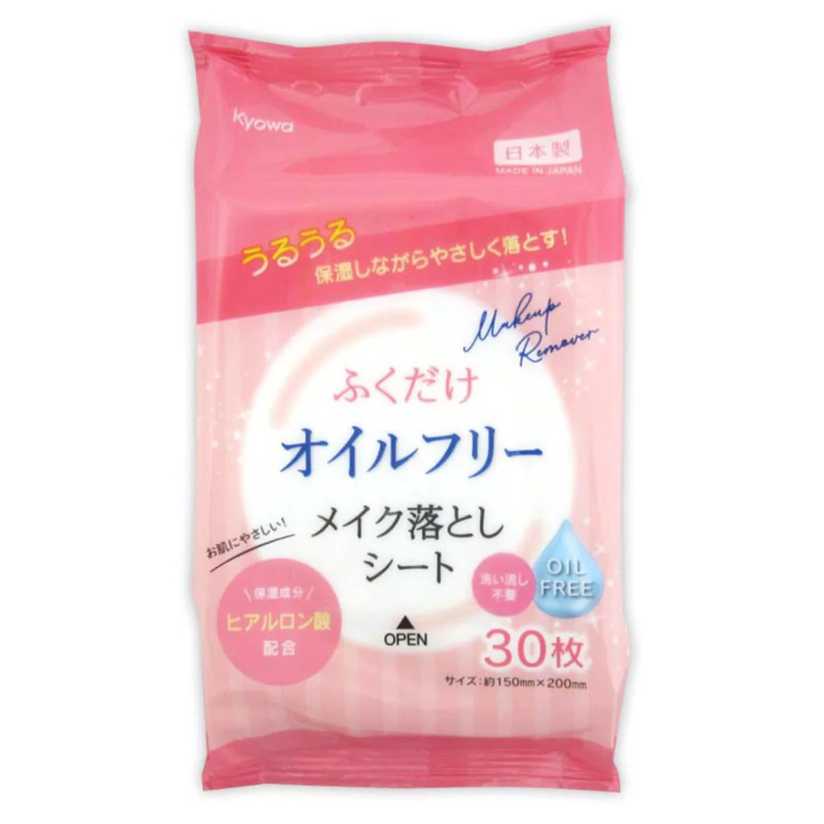 ふくだけメイク落としオイルフリーヒアルロン酸30枚 366470