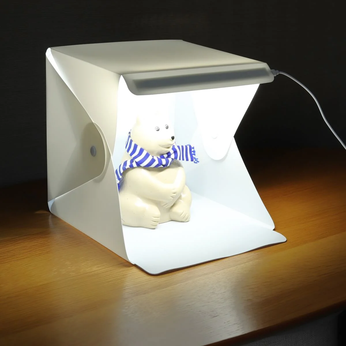 撮影ボックス 撮影キット 22cm LEDライト付 ミニスタジオ 商品撮影キット 321540 - Image 14