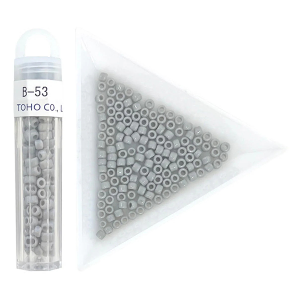 【OUTLET】ビーズ クラフトビーズ B-53 ギョクグレー 3mm 367638