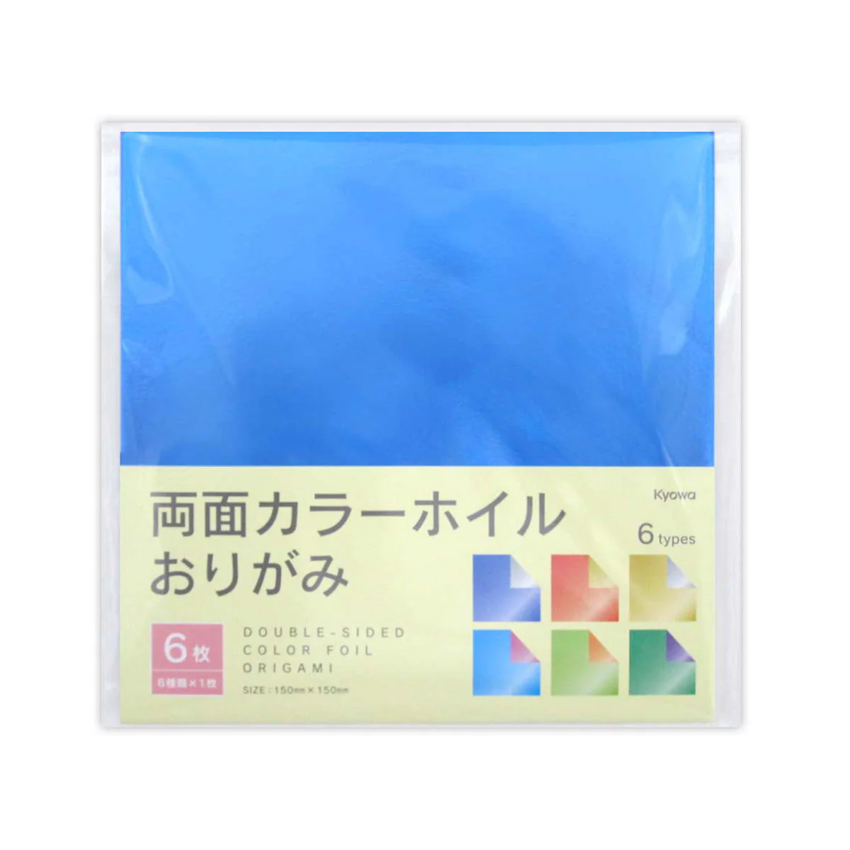 折り紙 両面カラーホイルおりがみ 6枚 361785