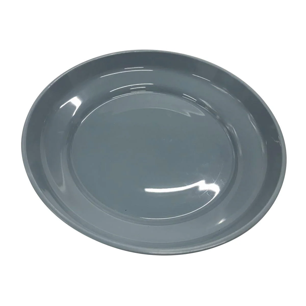 皿 プラスチックトレイ ニュアンスカラープラ皿 17cm ブルー 363537 - Image 2