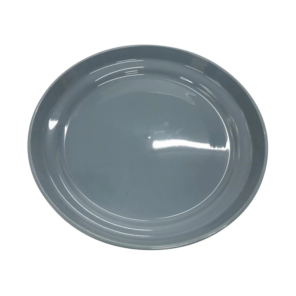 皿 プラスチックトレイ ニュアンスカラープラ皿 21cm ブルー 363538 - Image 2