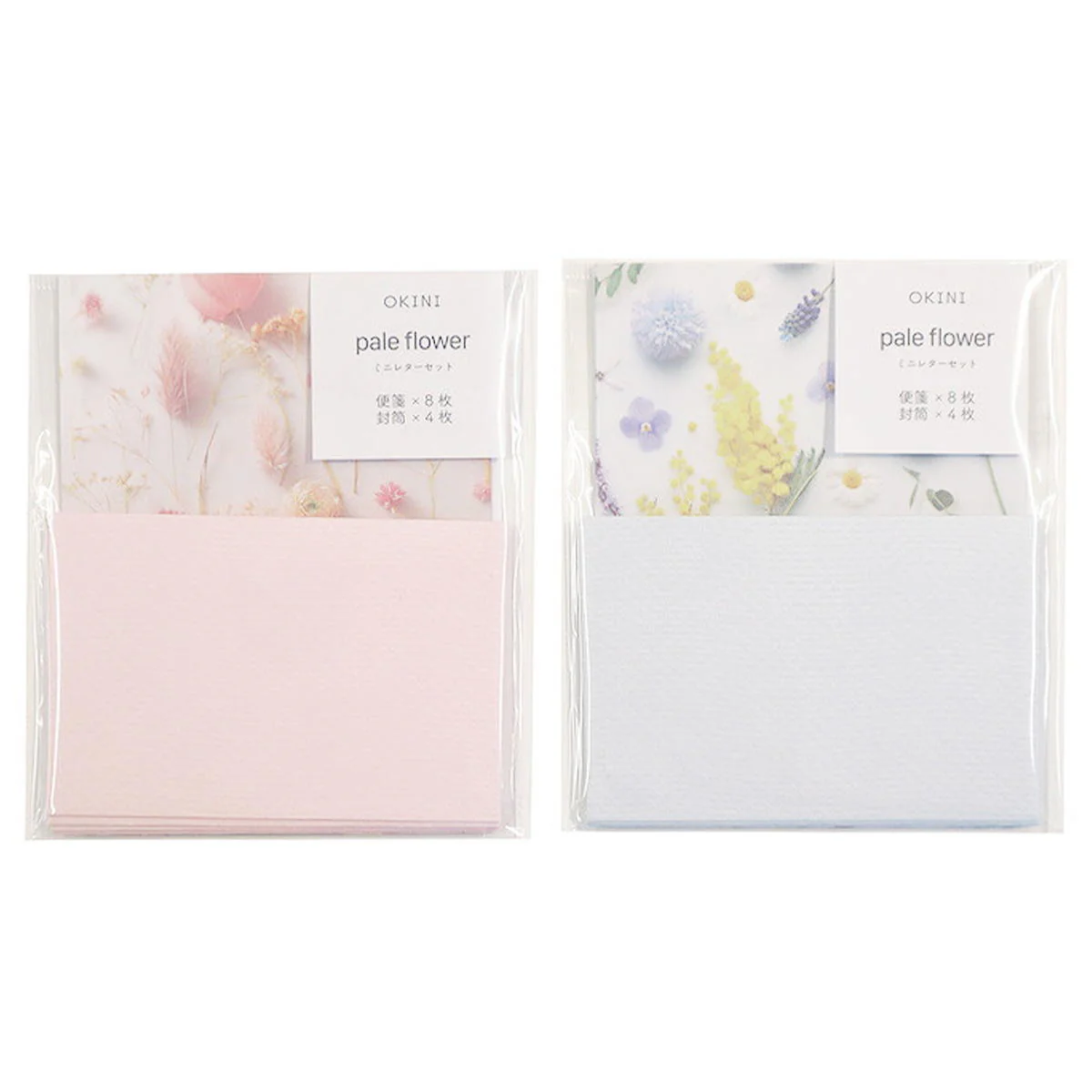 ミニレターセット 4セット ペールフラワー 361730