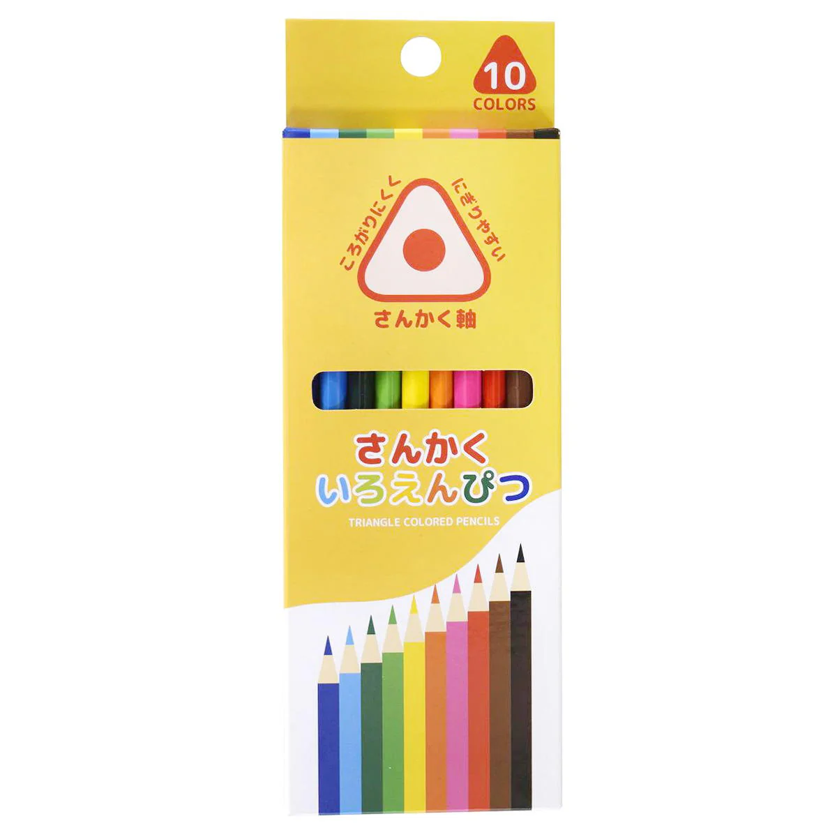 三角色鉛筆 10色 302657
