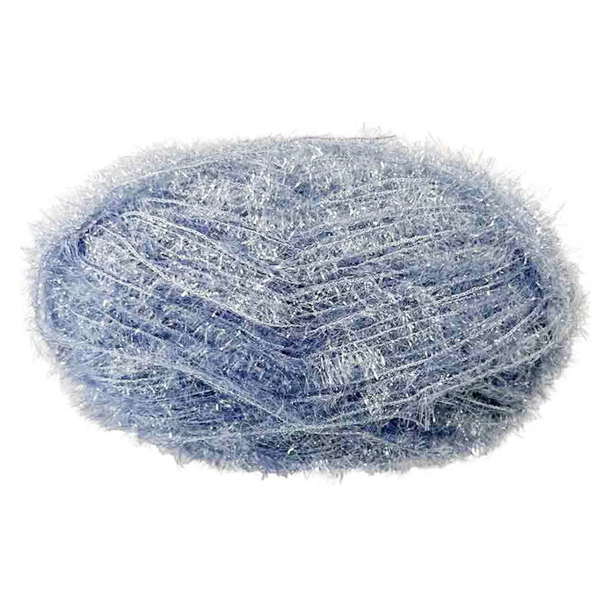 ポリエステル毛糸 グリッターヤーン 25g 7シルバーグレー 348228 - Image 2