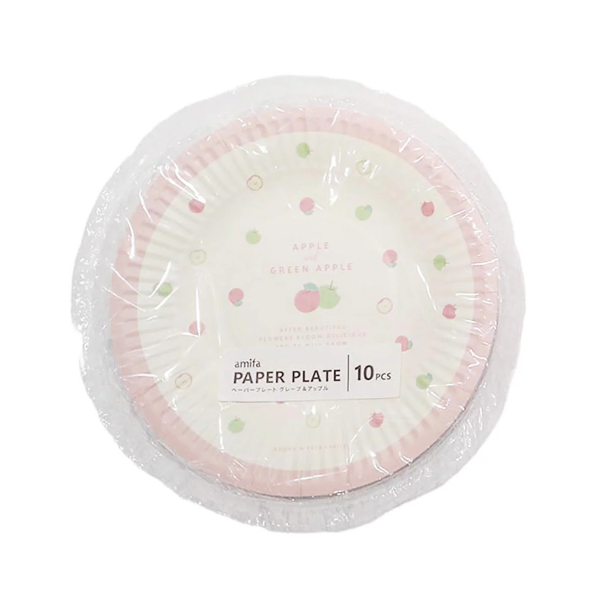 【OUTLET】ペーパープレート 10P グレープ&アップル 325992 - Image 2