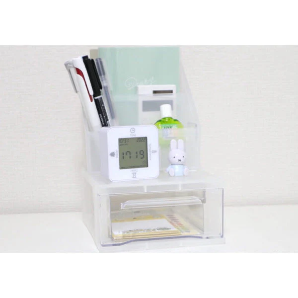 DeskLabo プチポケット ホワイト 卓上収納ケース　026714 - Image 7