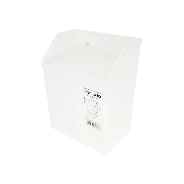 DeskLabo メールボックス M ホワイト 卓上収納ケース 026715