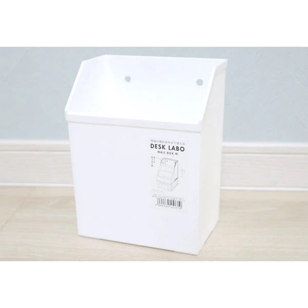 DeskLabo メールボックス M ホワイト 卓上収納ケース 026715 - Image 8