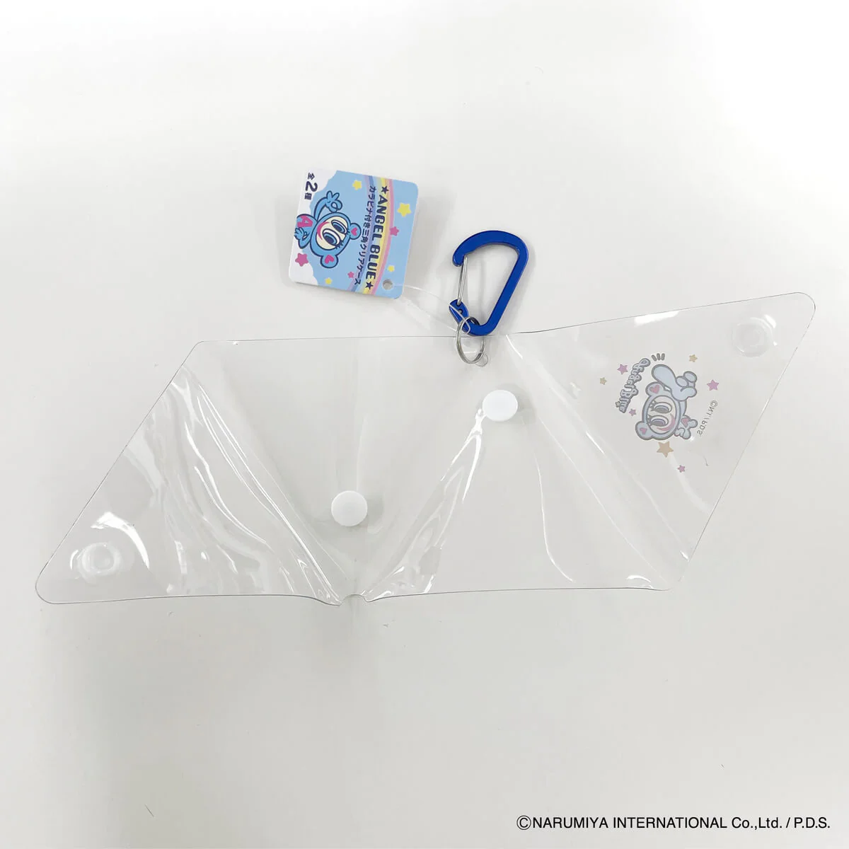 ANGEL BLUE カラビナ付き三角クリアケース 322656 - Image 5