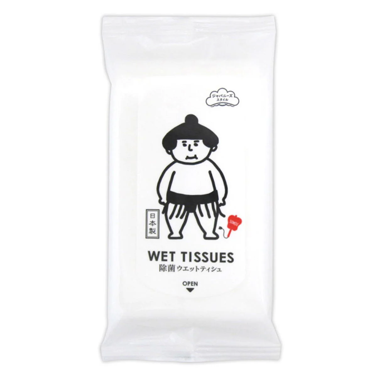 99%除菌ウエットティシュ携帯用 ジャパニーズスタイル10枚 325923 - Image 2