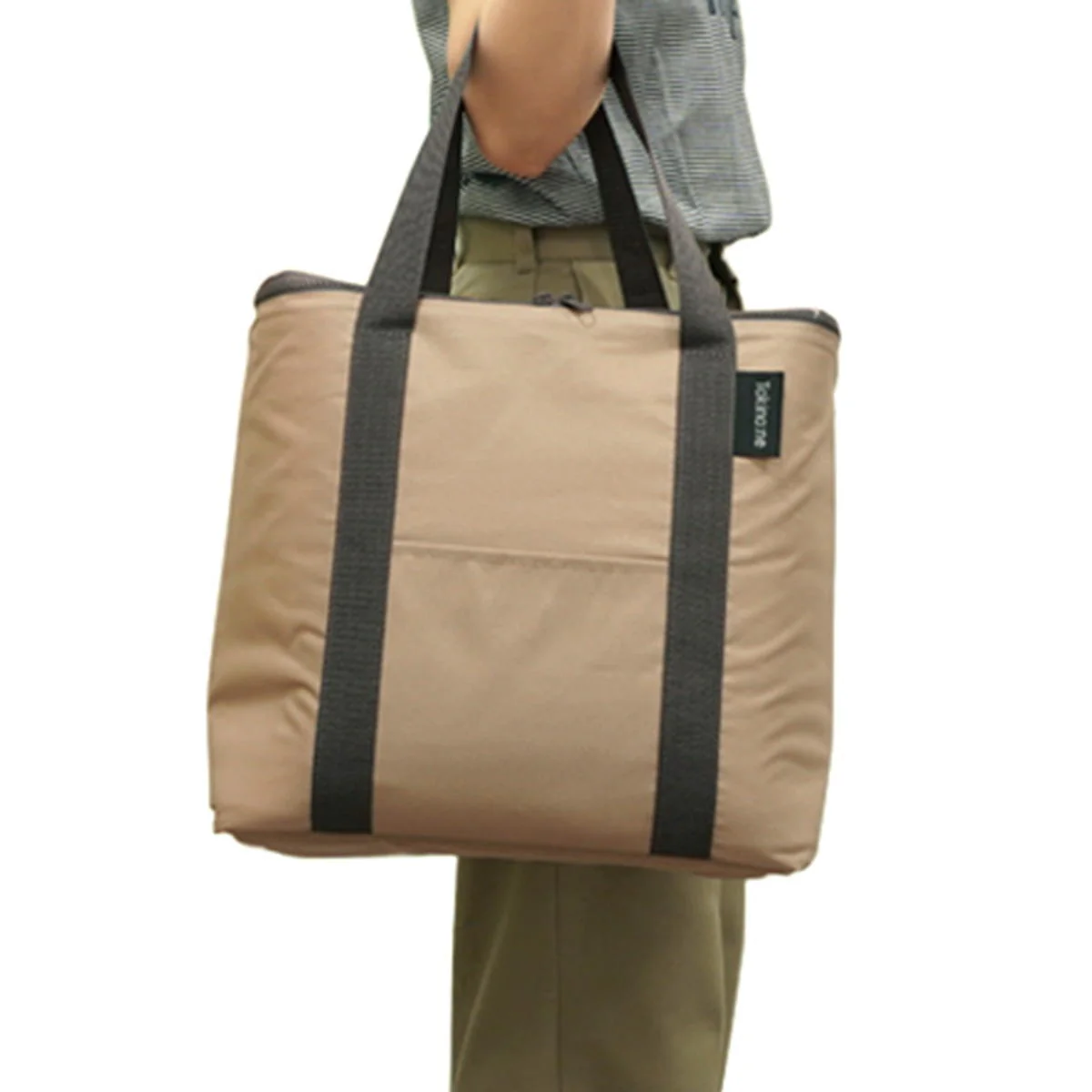 【OUTLET】Tokinone PB.保冷バッグボックスタイプ ベージュ 約H33×D33×D20cm 041635 - Image 3