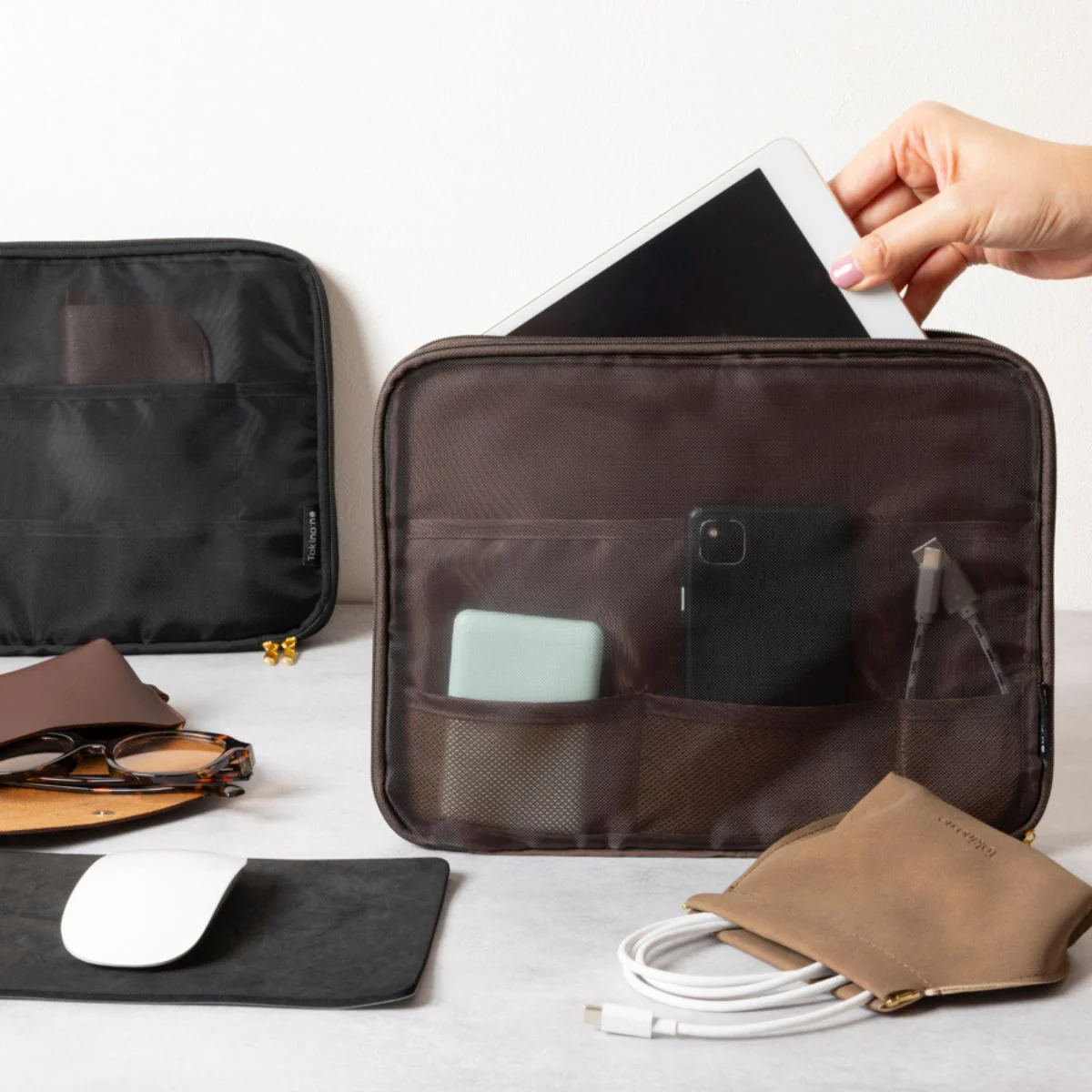 【OUTLET】Tokinone PB.タブレットケース メッシュ 11インチ ブラック 003835 - Image 5