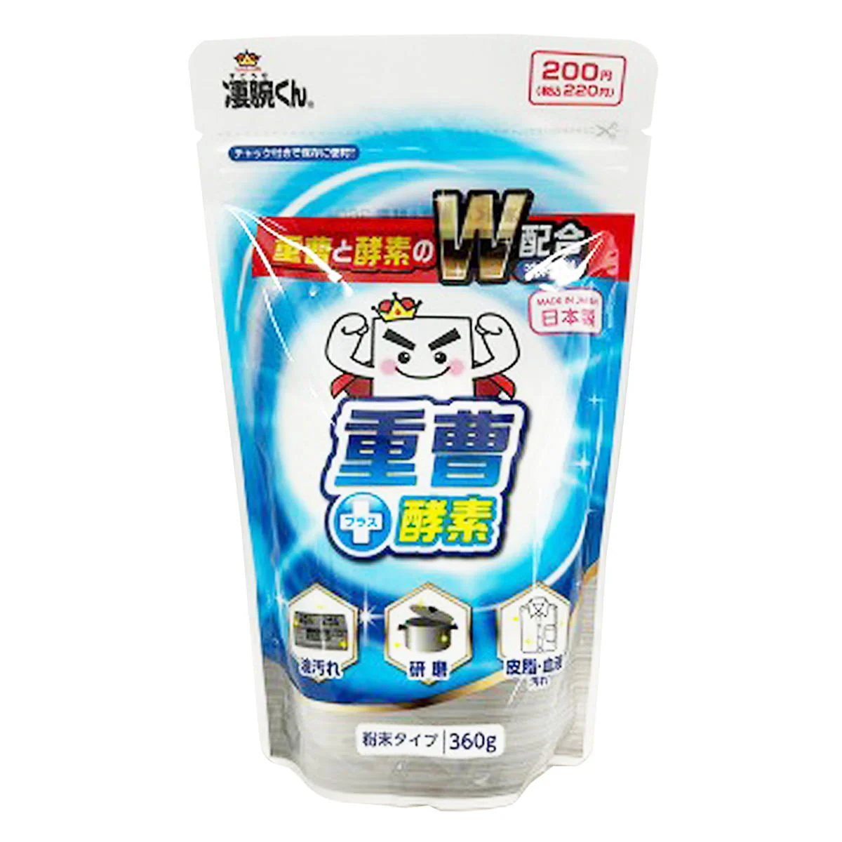 凄腕くん 重曹+酵素 360g 315037